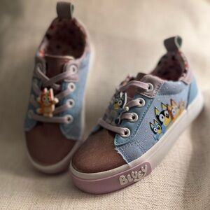 Bluey Kids Sneakers - Blue and Brown